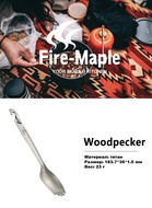 Титановая ловилка с инструментом для безопасной декомпрессии пустых газовых картриджей Fire-Maple Woodpecker