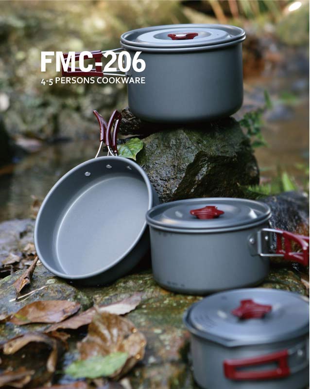 Туристический набор посуды на 4-5 персон  FMC-206
